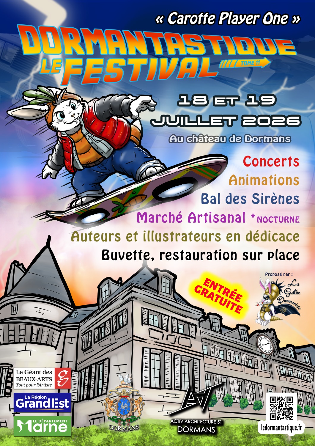 Affiche temporaire Le Dormantastique 2026